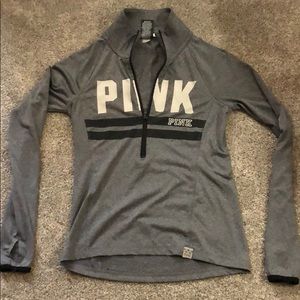 VS Pink gray long sleeve shirt